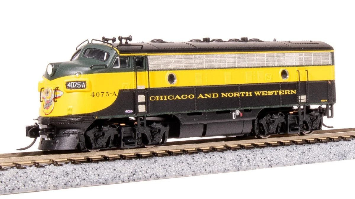 Broadway Limited N Scale CNW EMD F7A As-Delivered Diesel Locomotive #4075C - 7768