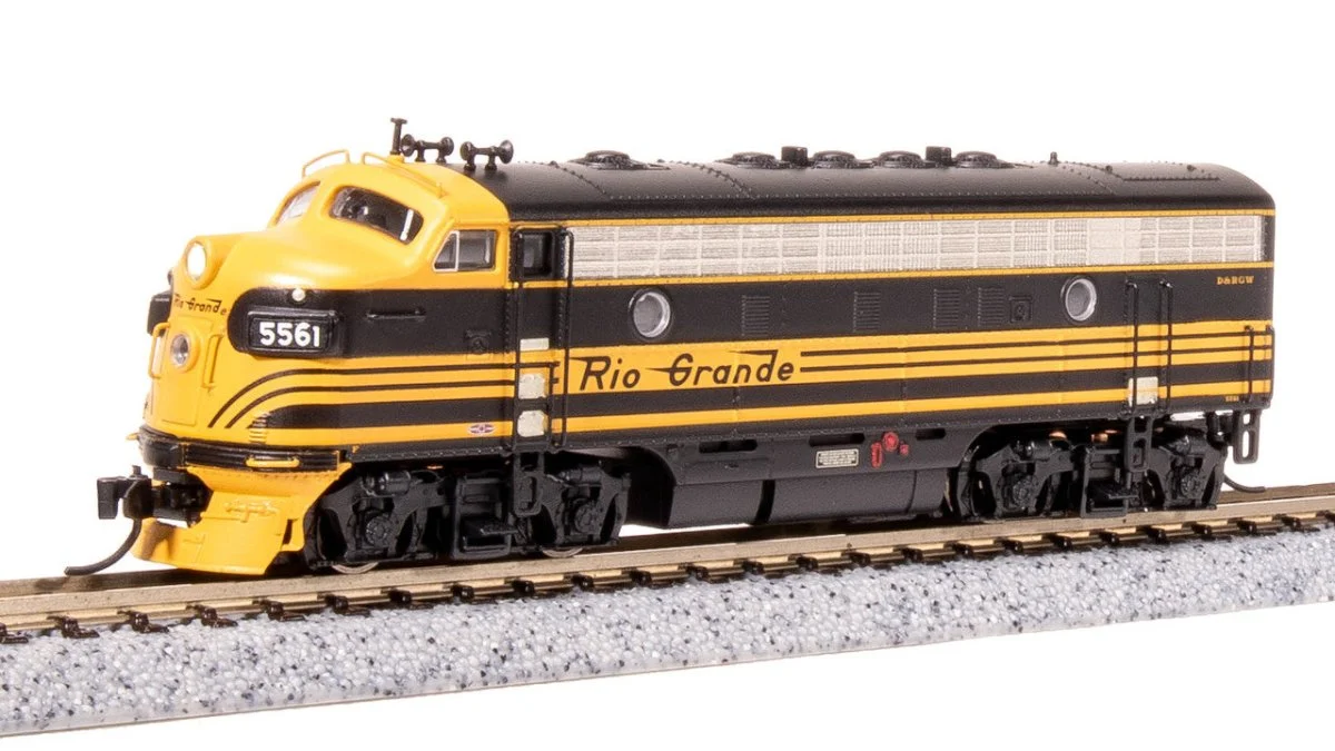 Broadway Limited N Scale DRGW EMD F7A Black 3-Stripe Diesel Locomotive 5564 - 7770