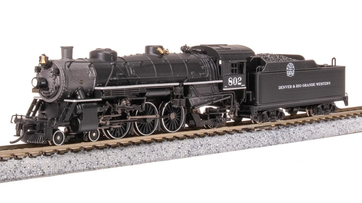 Broadway Limited N Scale DRGW Light Pacific 4-6-2 Steam #802 - 8003