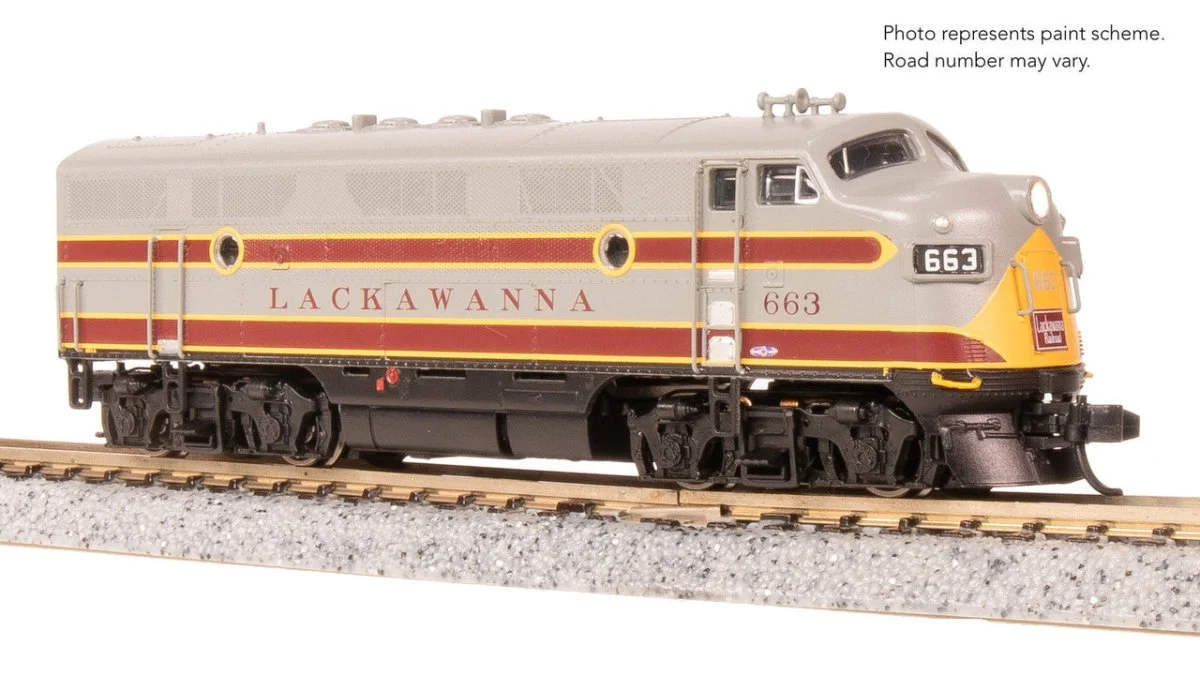 Broadway Limited N Scale F3 A-Unit DLW #664 DCC Sound Paragon4 Diesel New - 9208