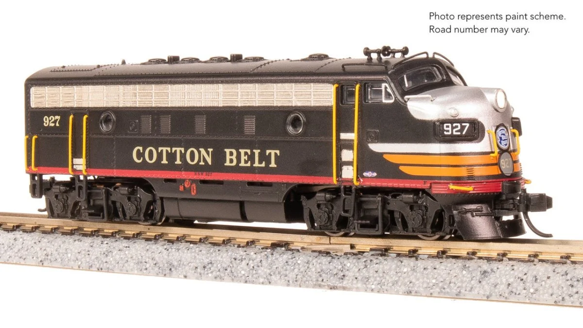 Broadway Limited N Scale F7 A-Unit Cotton Belt #931 DC Stealth New - 9283