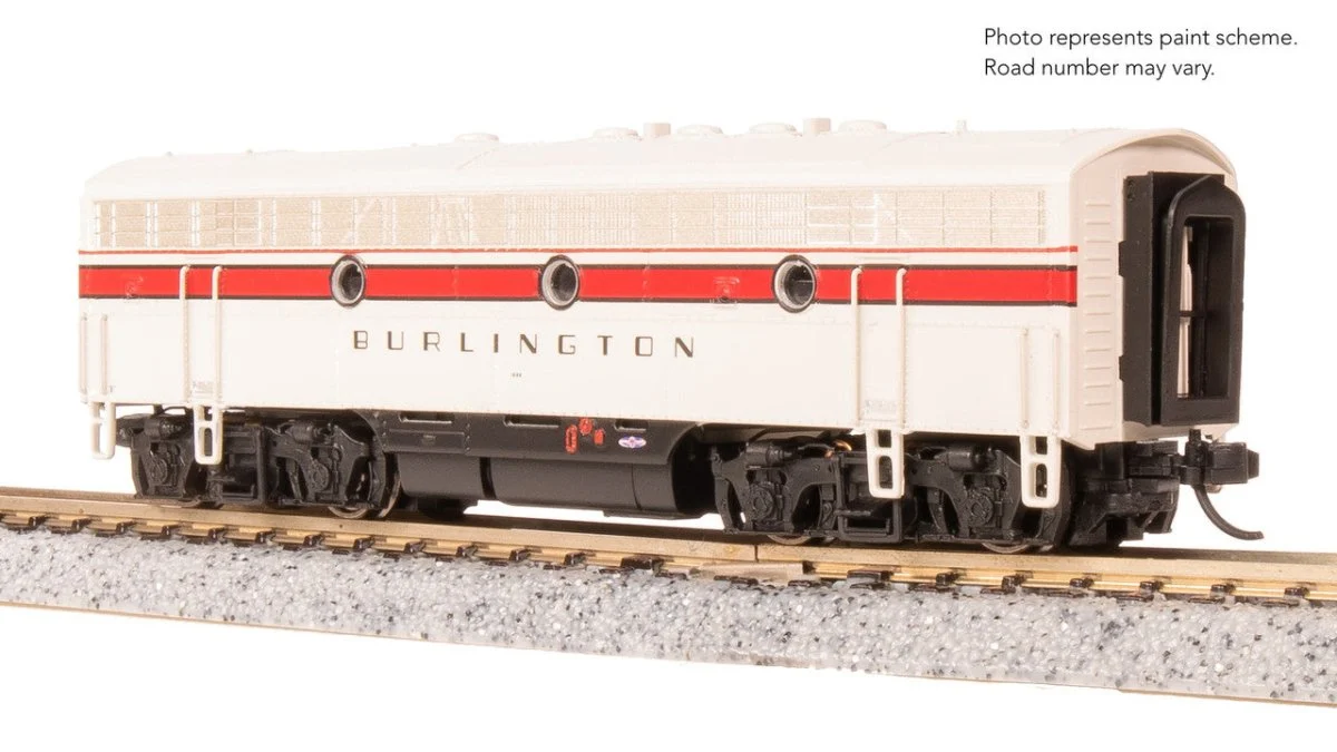 Broadway Limited N Scale F7 B-Unit CBQ #169B DC Stealth Diesel New - 9280