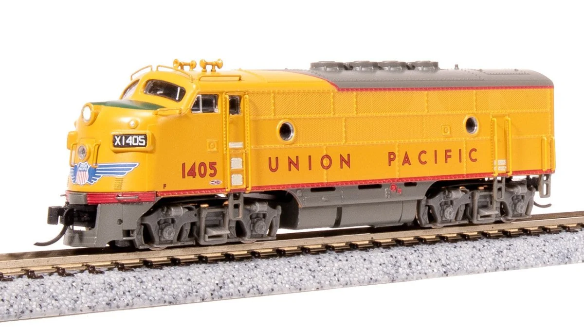 Broadway Limited N Scale UP EMD F3A Yellow Gray Diesel Locomotive #1409 - 7740