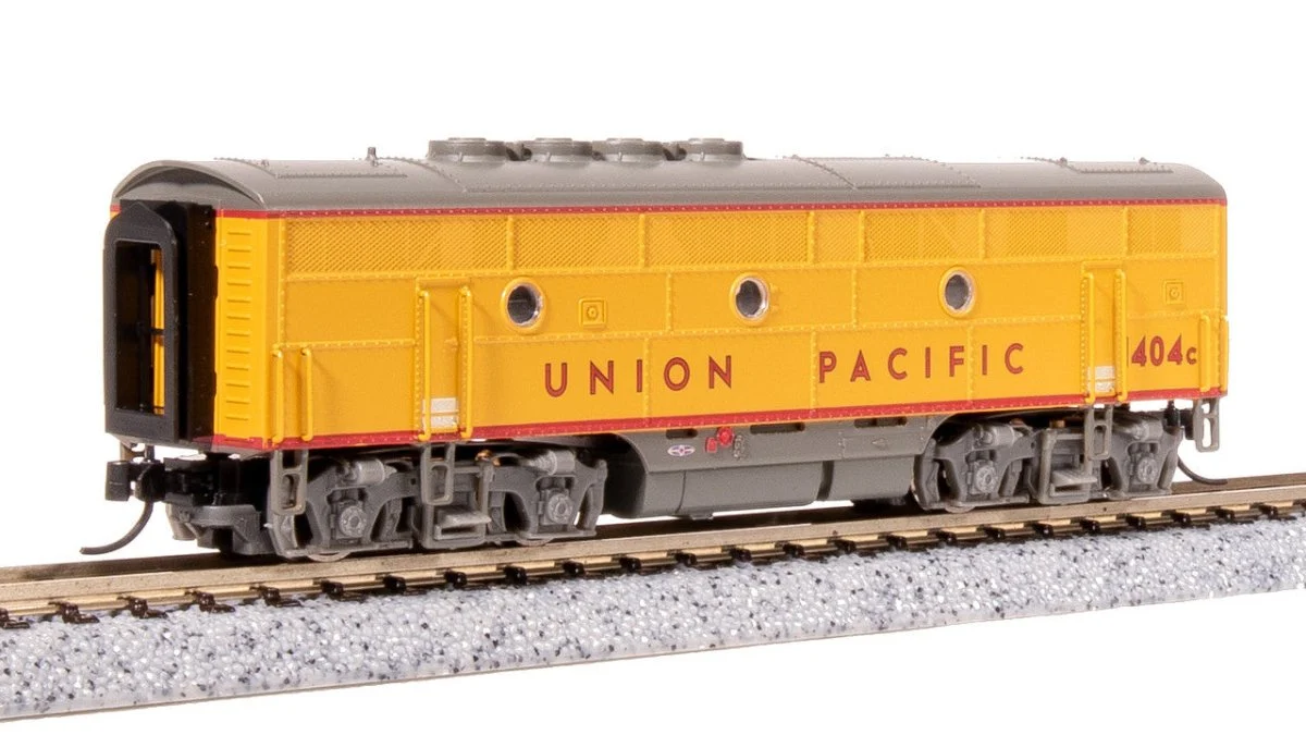 Broadway Limited N Scale UP EMD F3B Yellow Gray Diesel Locomotive #1406B - 7741