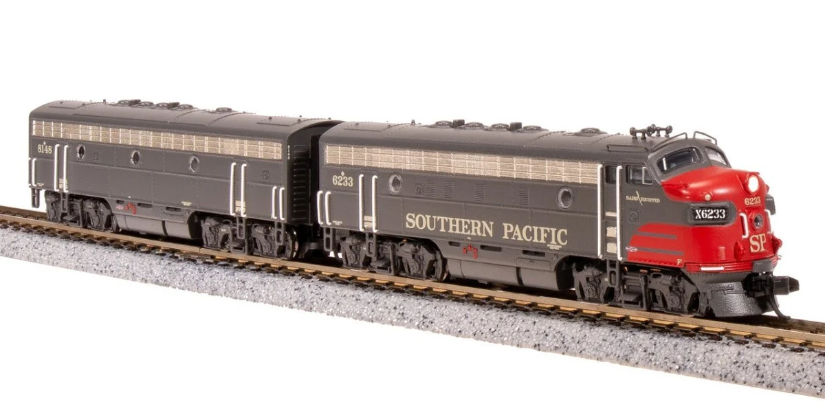 Broadway Limited N SP EMD F7 AB Bloody Nose Diesel Locomotive #6233/8148 - 7760