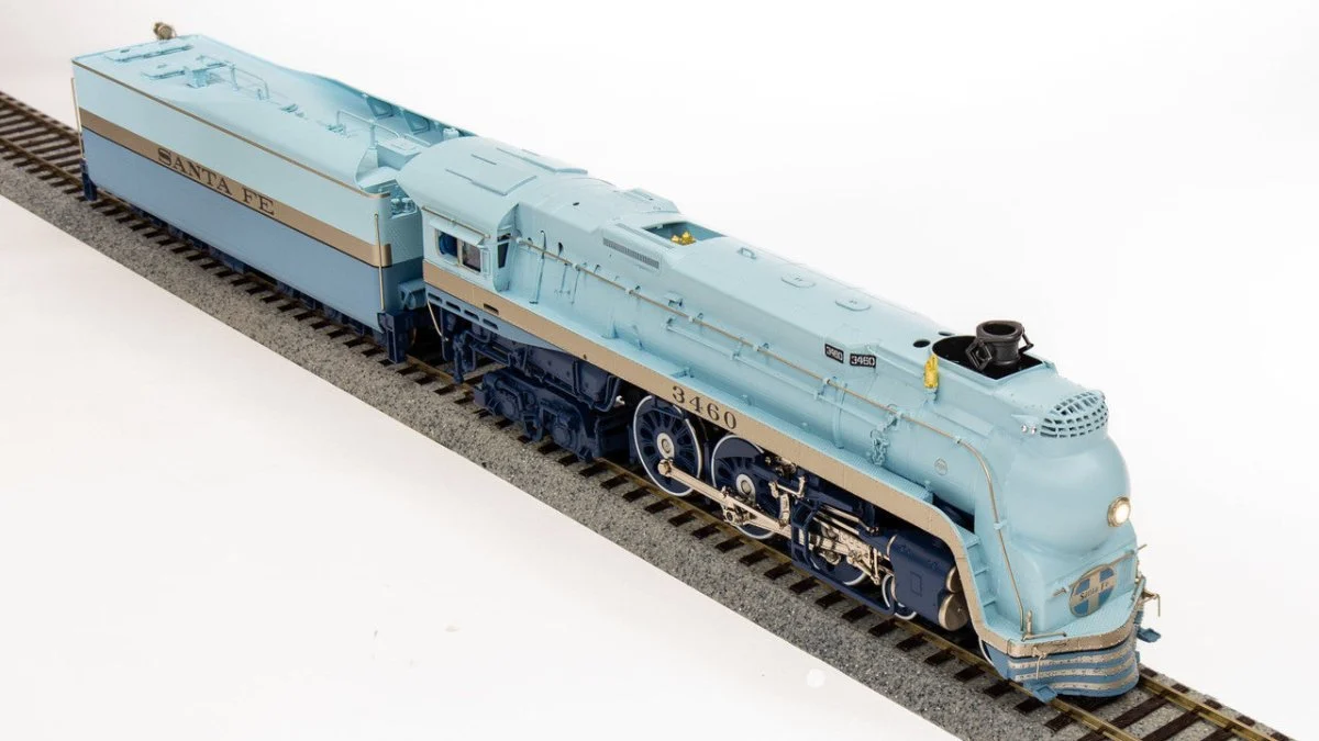 Broadway Ltd HO ATSF Blue Goose Early 1939 Appearance Paragon4 Sound #3460 - 7352