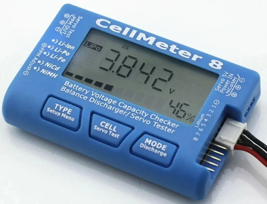 CellMeter 8 Battery and Servo Tester - Kosta Technologies