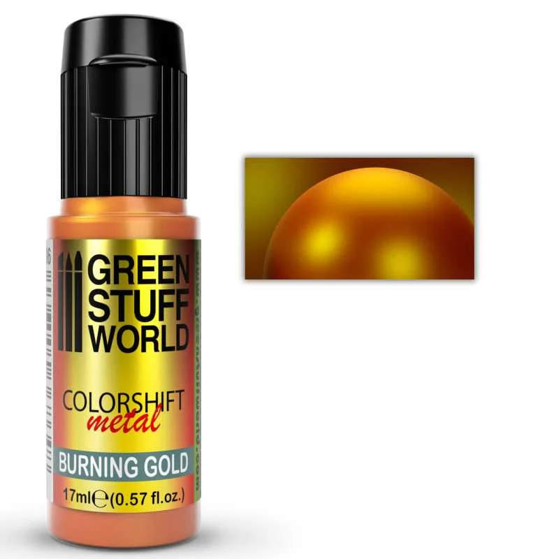 Green Stuff World Chameleon Burning Gold Paint 17ml GSW1606