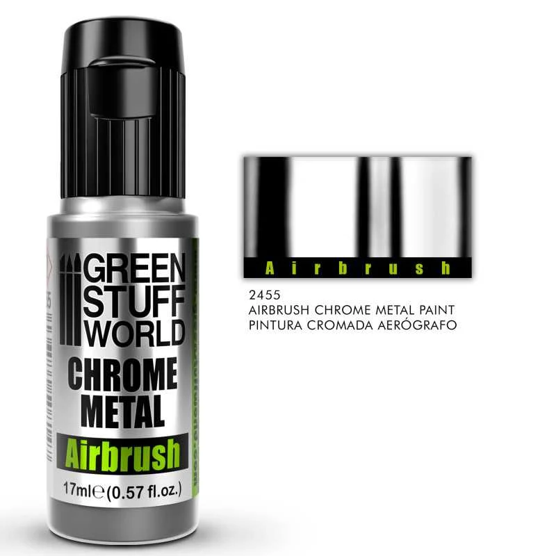 Green Stuff World Chrome Paint for Airbrush 17ml - GSW2455