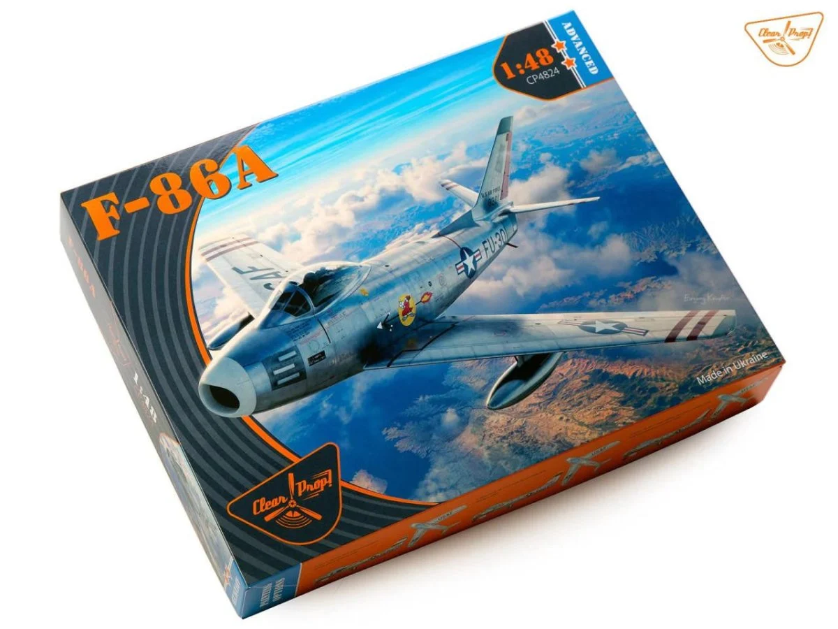 Clear Prop 1/48 Clear Prop F-86A Sabre Advanced Plastic Model Kit