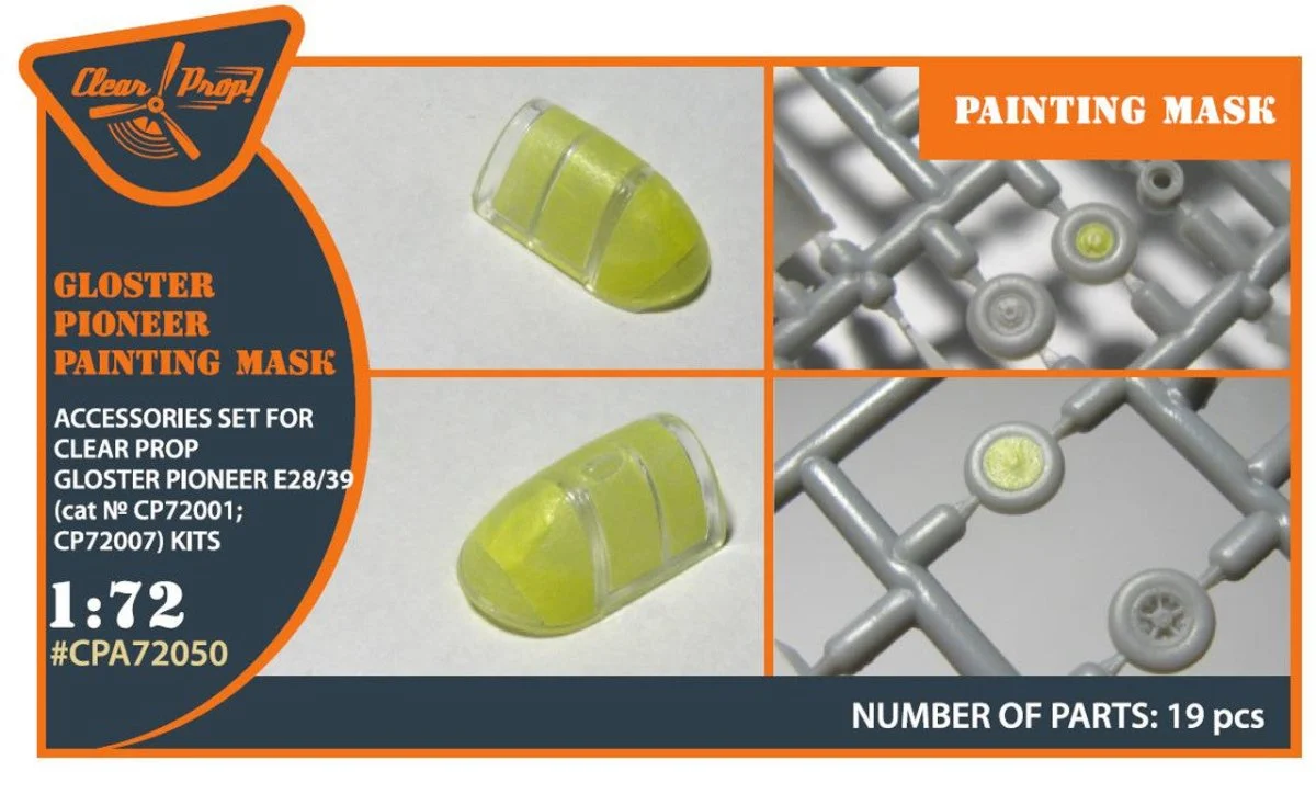 Clear Prop 1/72 Clear Prop E28/39 Paint Mask for Clear Prop