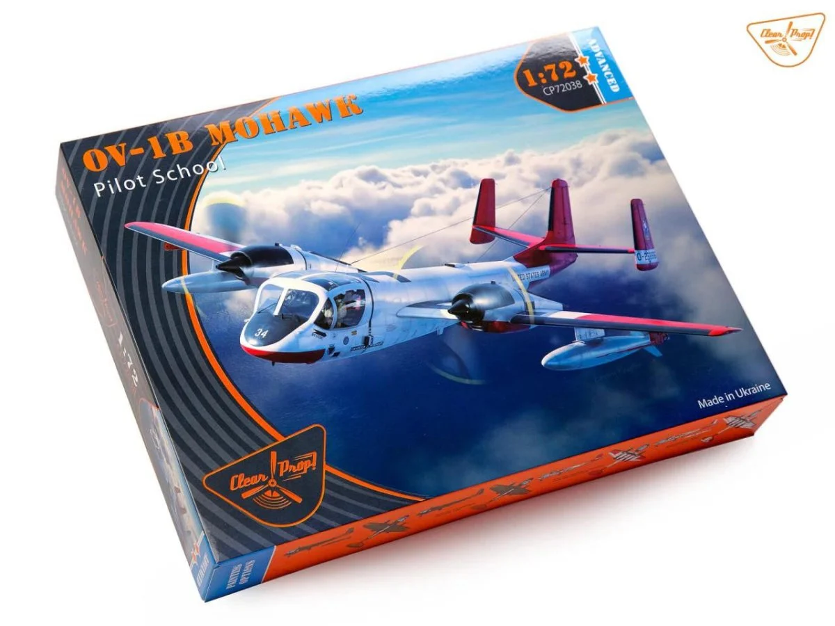 Clear Prop 1/72 Clear Prop OV-1B Mohawk Pilot School Advanced Plastic Model Kit