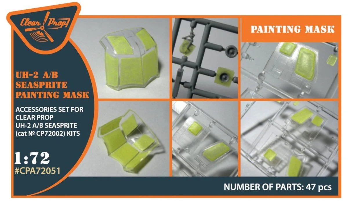 Clear Prop 1/72 Clear Prop UH-2 A/B Seasprite Paint Mask for Clear Prop