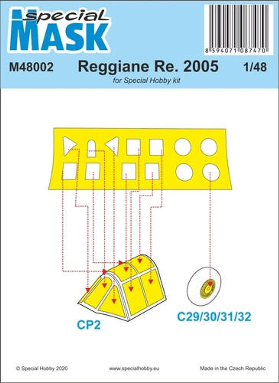 Special Hobby 1/48 Special Hobby Reggiane Re.2005 Mask Paint Mask