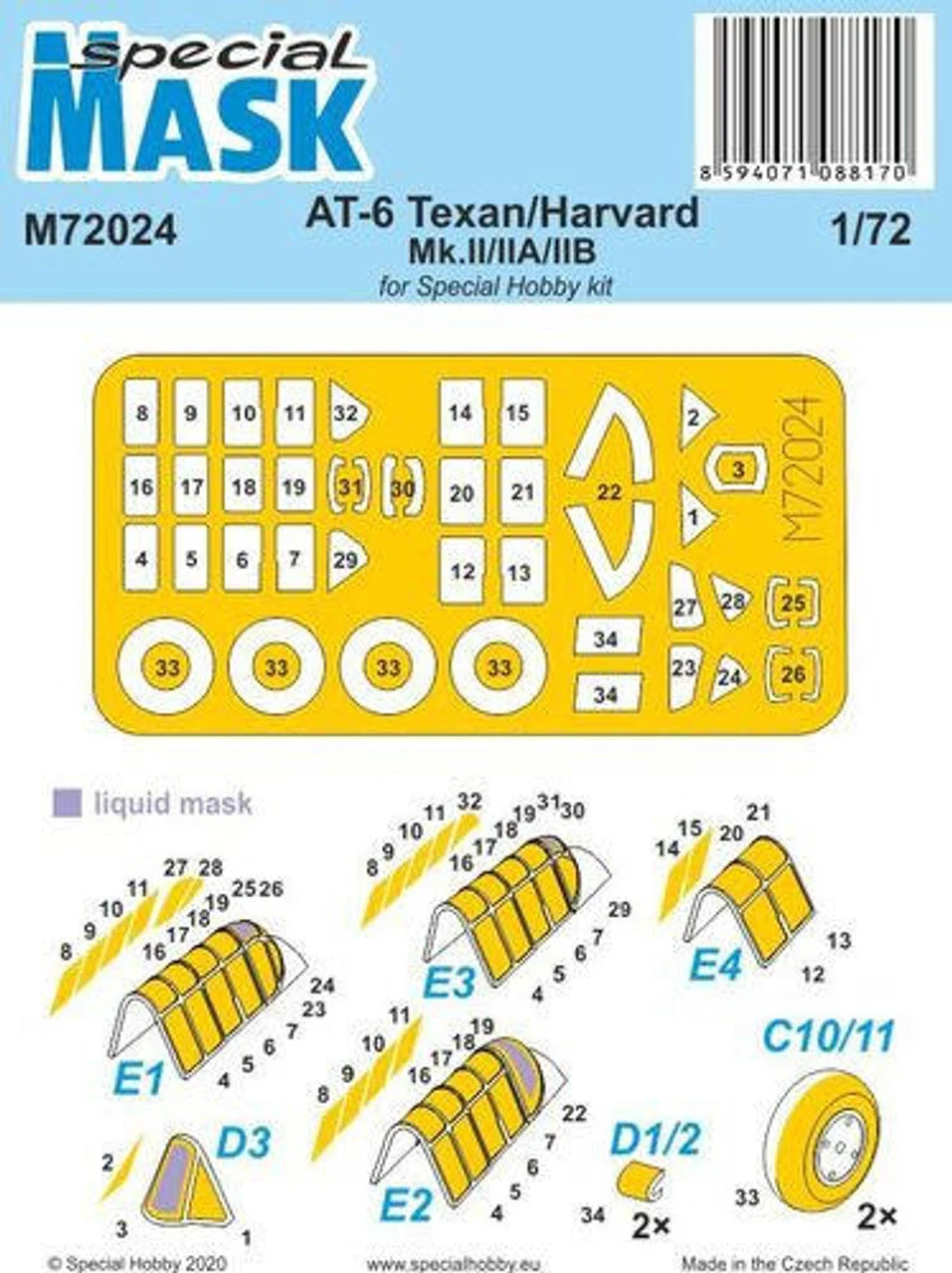 Special Hobby 1/48 Special Hobby Tempest Mk.II/V Mask Paint Mask