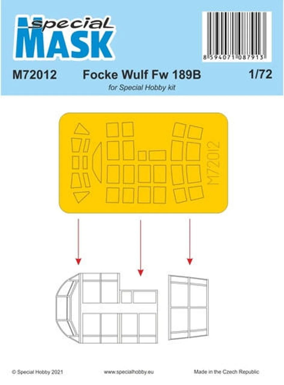 Special Hobby 1/72 Special Hobby Focke Wulf Fw 189B Mask Paint Mask