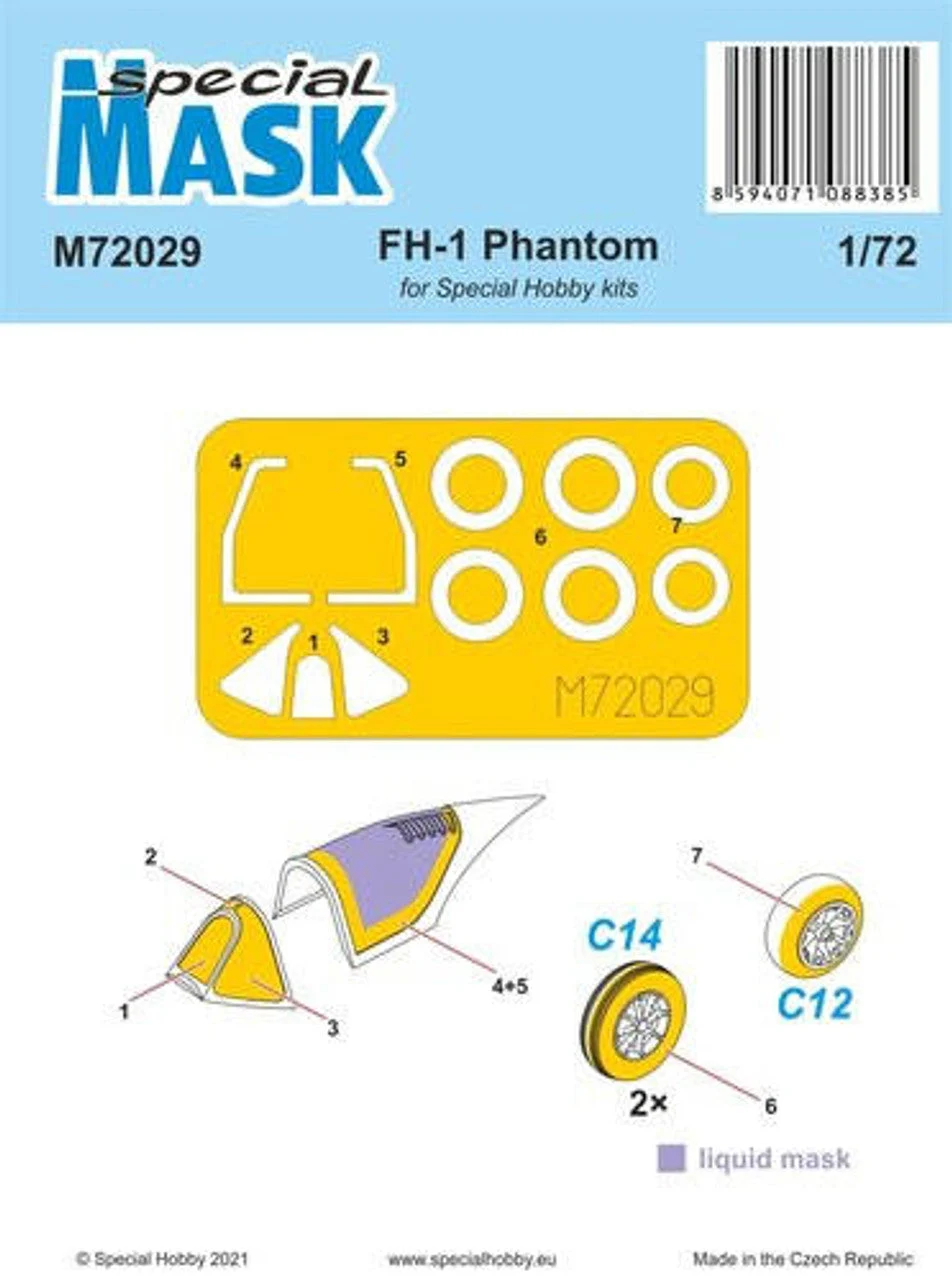 Special Hobby 1/72 Special Hobby FH-1 Phantom MASK Paint Mask