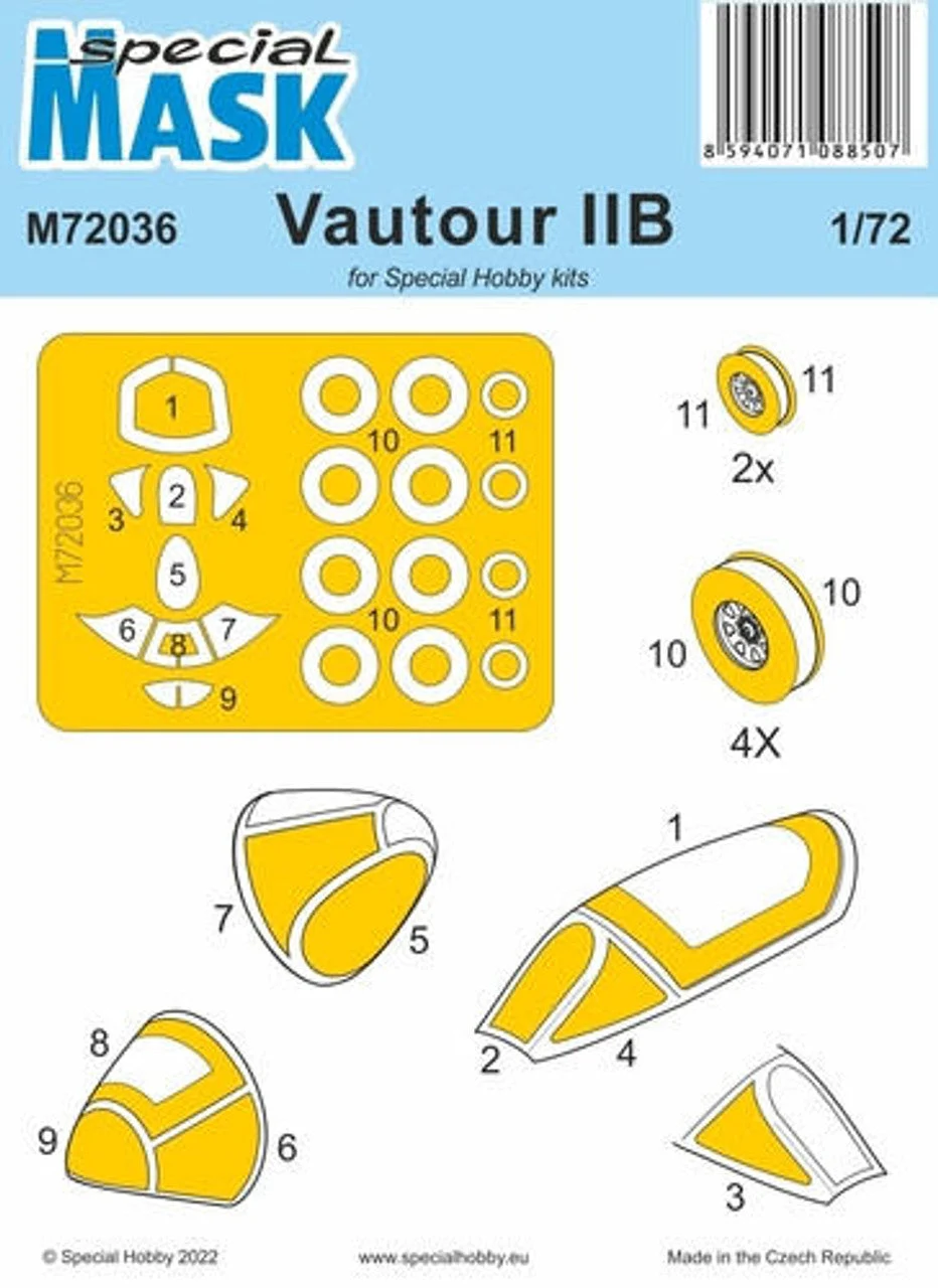 Special Hobby 1/72 Special Hobby Vautour IIB MASK Paint Mask
