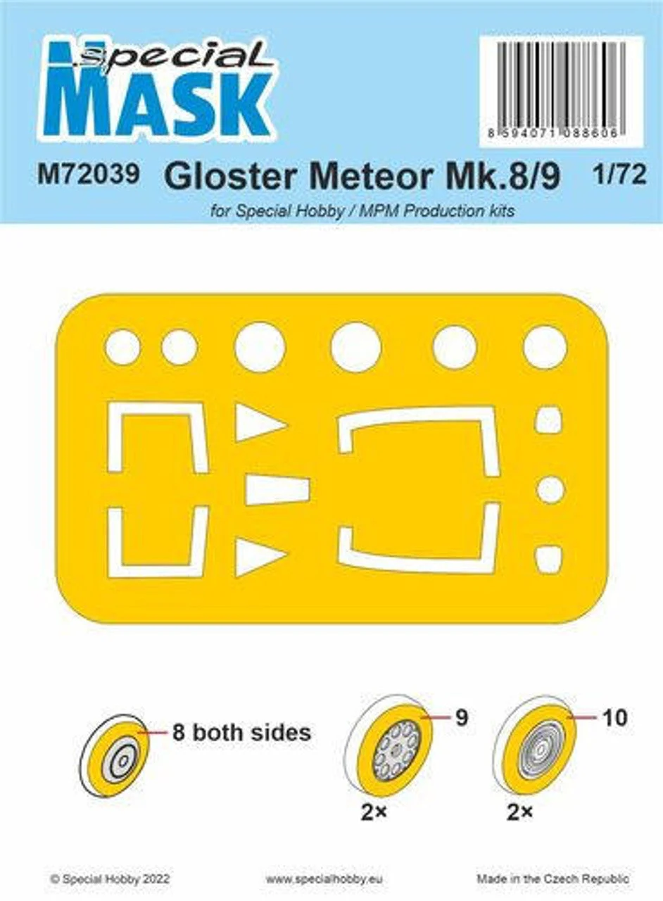 Special Hobby 1/72 Special Hobby Gloster Meteor Mk.8/9 MASK Paint Mask