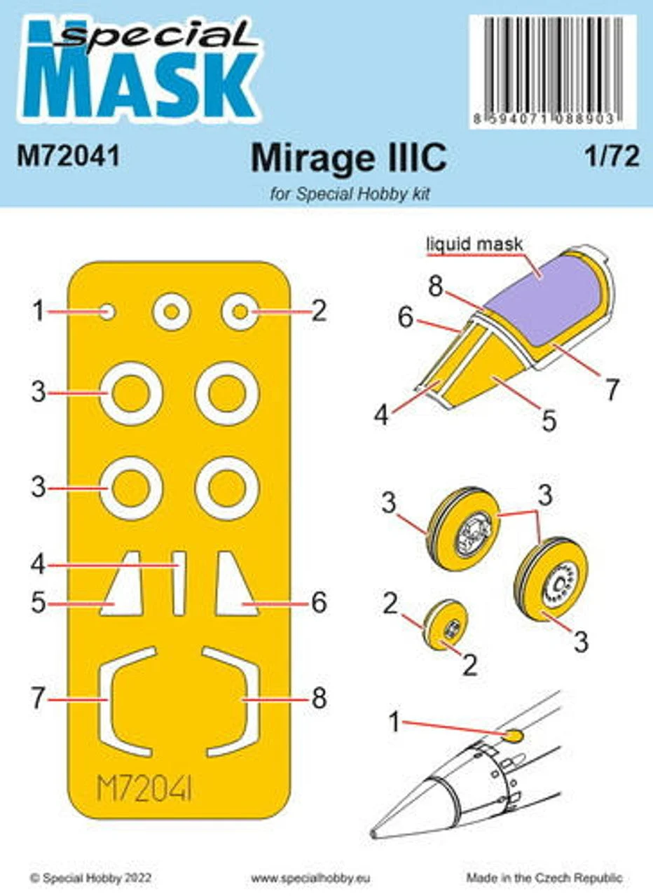 CMK 1/72 CMK Mirage IIIC MASK