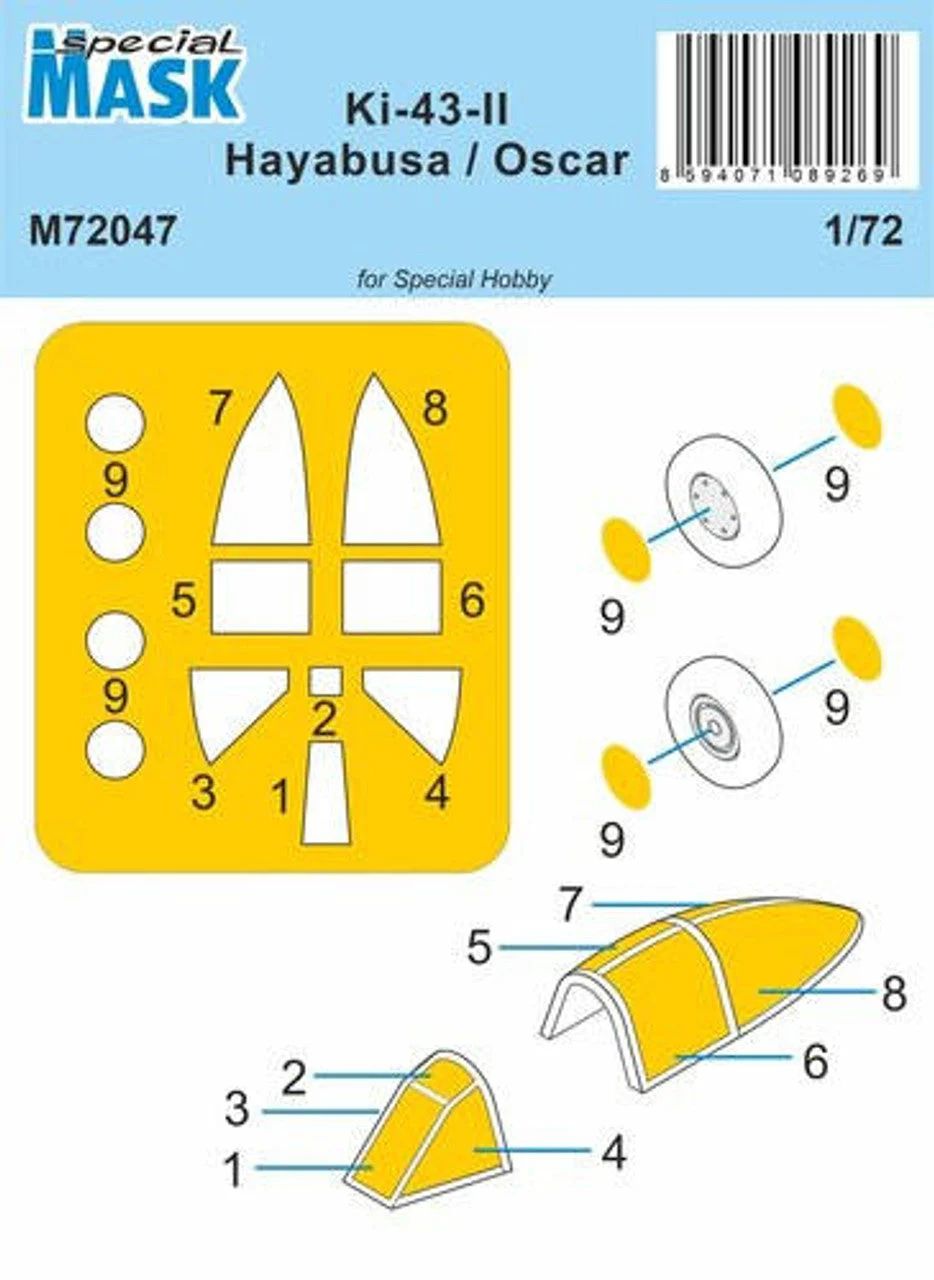 CMK 1/72 CMK Ki-43-II Hayabusa MASK