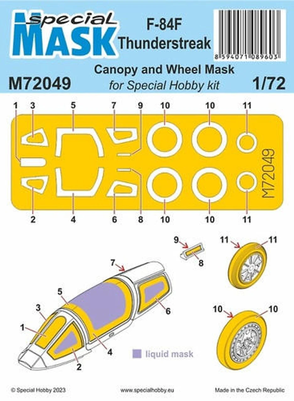 CMK 1/72 CMK F-84F Thunderstreak MASK