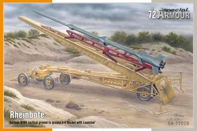 1/72 Special Armor Rheinbote German WWII tactical ground to ground V-4 Rocket with Launcher