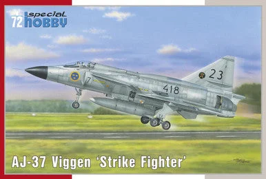 1/72 Special Hobby AJ-37 Viggen Strike Fighter Plastic Model Kit