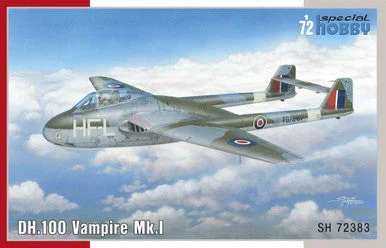 1/72 Special Hobby DH.100 Vampire Mk.I RAF. RAAF and Armee de lAir Plastic Model Kit