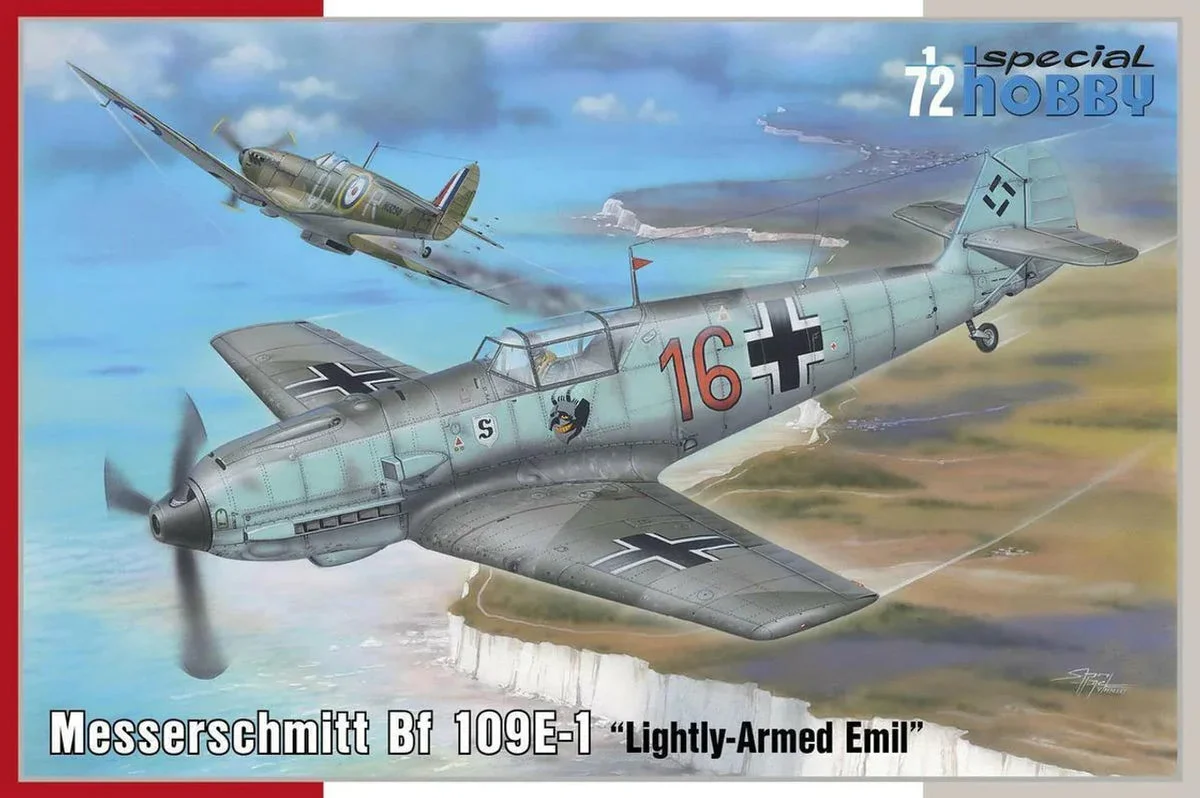 1/72 Special Hobby Messerschmitt Bf 109E-1 Lightly-Armed Emil Plastic Model Kit