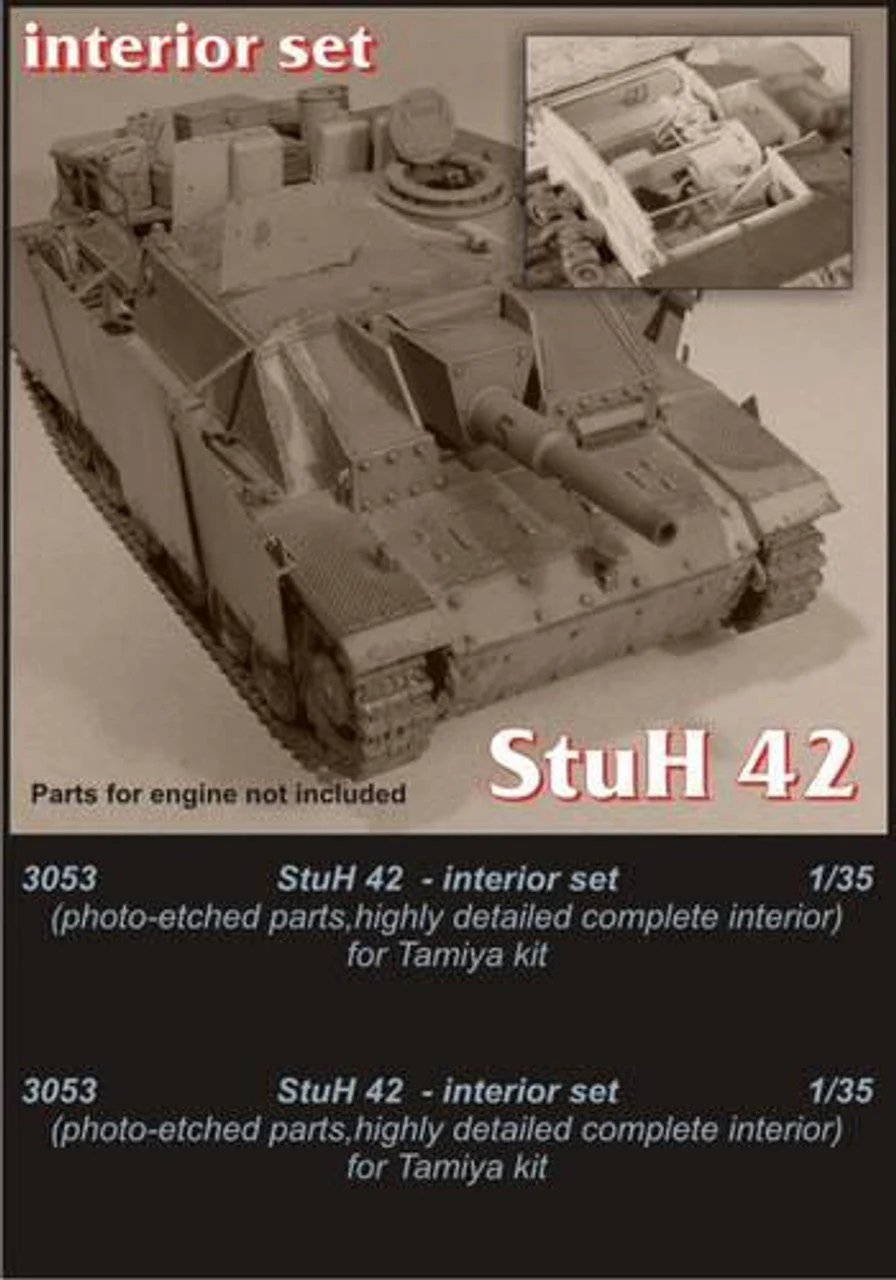 CMK 1/35 CMK StuH 42 - interior set for TAM