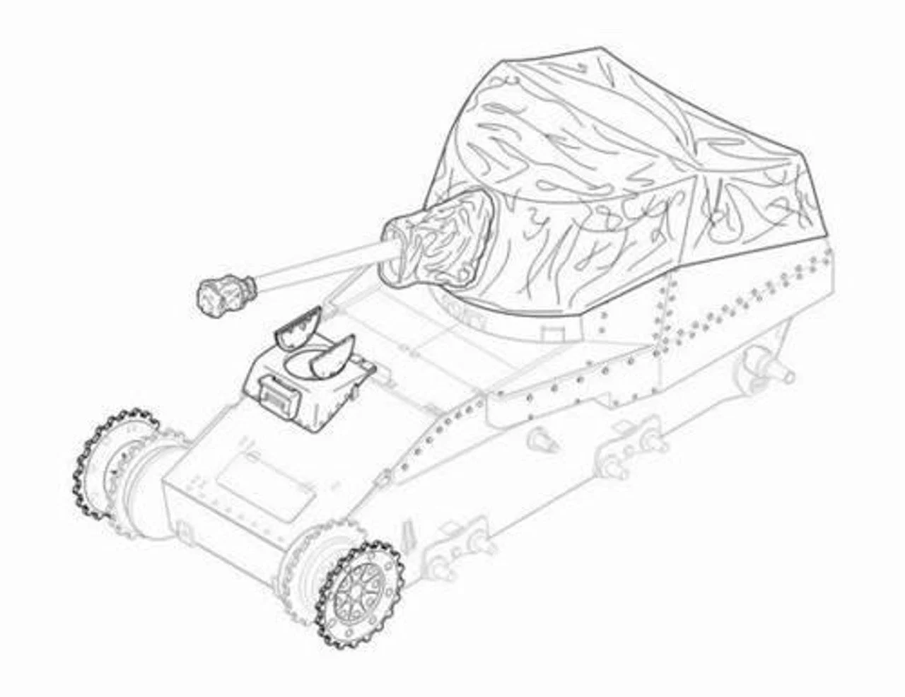 CMK 1/35 CMK Sd.Kfz.138 Ausf.M Marder III early-conv.set T