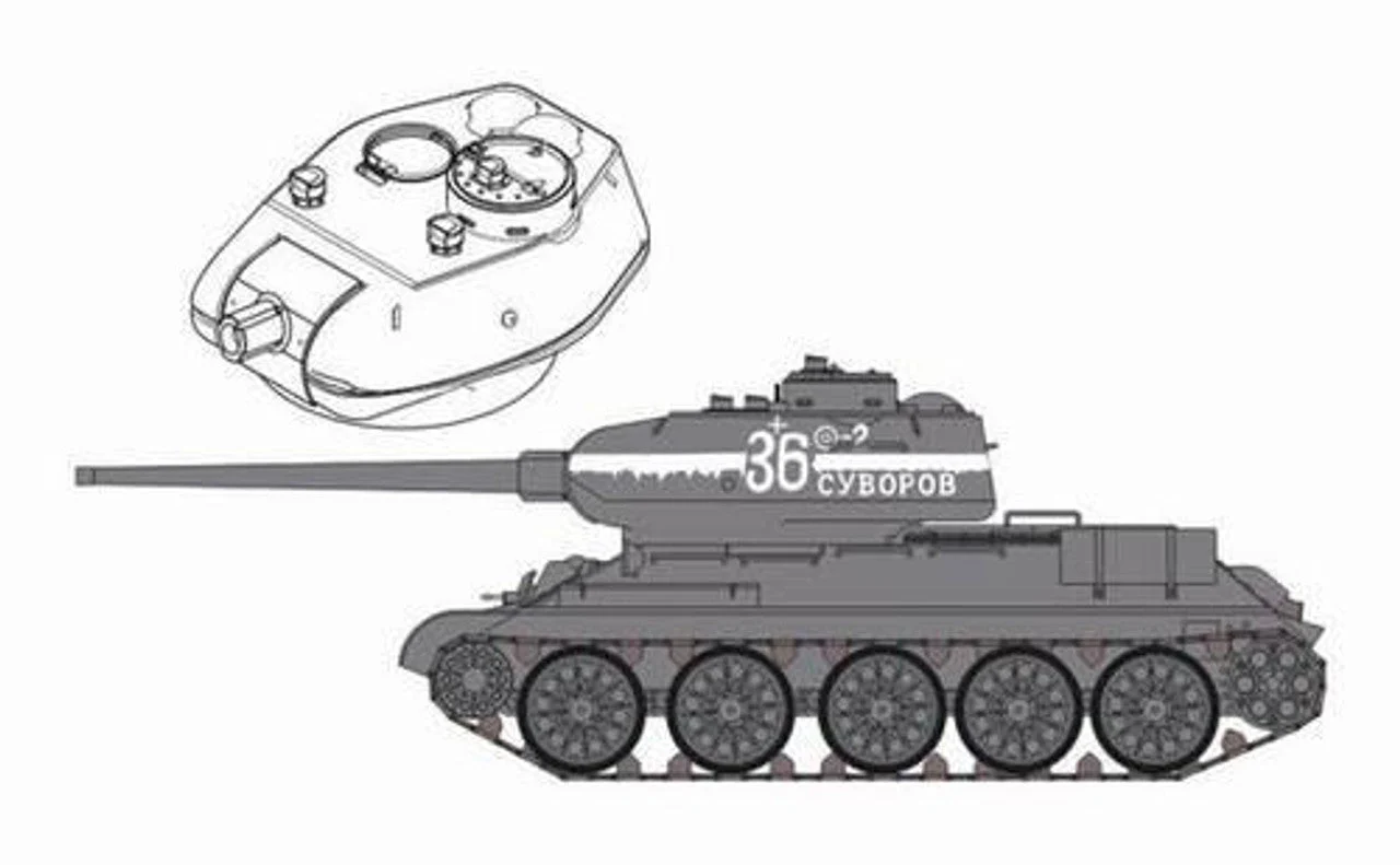 CMK 1/35 CMK T-34/85 model 1943 - conversion set for TAM