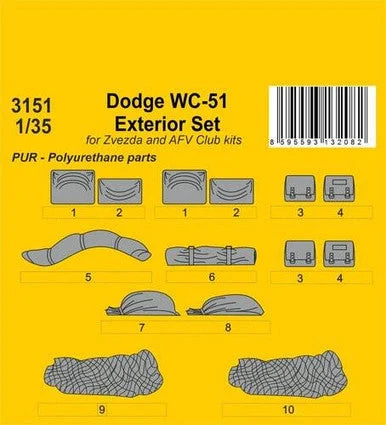 1/35 CMK Dodge WC-51 Exterior set for Zvezda and other kits