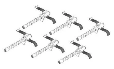 1/48 CMK M134 Mingun six-barrel Gatling (6 pcs)