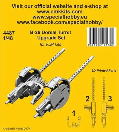 1/48 CMK B-26 Dorsal Turret Upgrade Set / for ICM kit