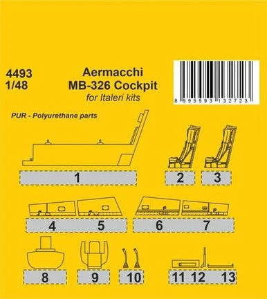 1/48 CMK Aermacchi MB-326 Cockpit / for Italeri kits