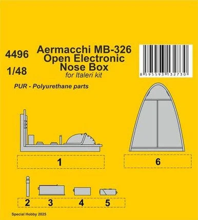 1/48 CMK Aermacchi MB-326 Open Electronic Nose Box / for Italeri kits