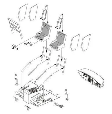 1/35 CMK UH-1D - Interior set for Drag. 1/35 Resin