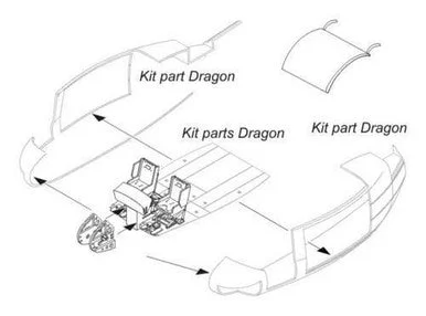 1/35 CMK UH-1D - Nose Luggage Compartment for Drag. 1/35 Resin