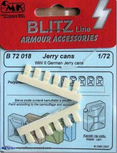 1/72 CMK WW II German Jerry Cans 12 pcs Resin