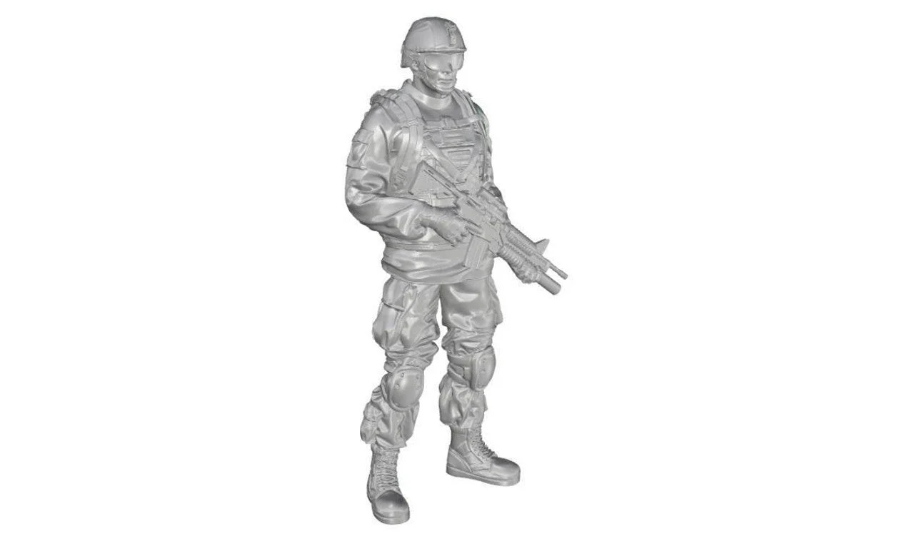 CMK 1/35 Commanding Officer (standing). US Army Infantry Squad 2nd Division for M1126 Stryker (part 3) 1/35 Resin Figure Model Kit