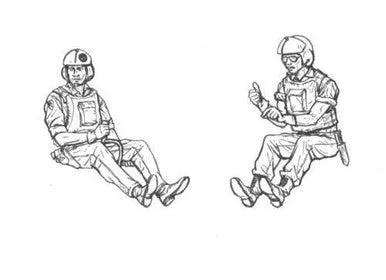 1/48 CMK Vietnam LRRP US Helicopter crew (2 fig.) Resin Figure Model Kit
