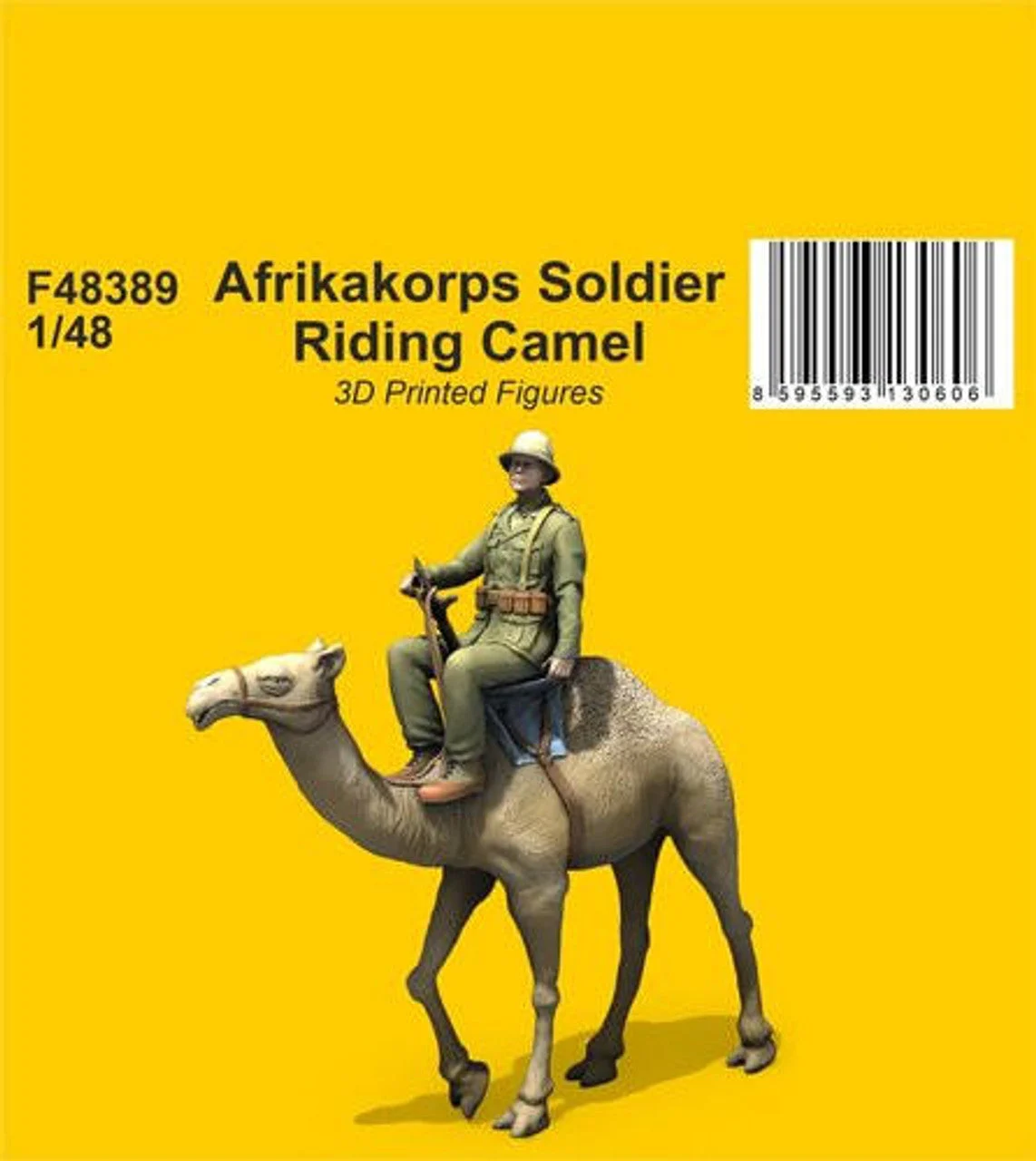 CMK 1/48 Afrikakorps Soldier Riding Camel / 3D Printed