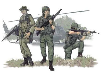1/72 CMK US Airborne Vietnam war (3 fig.) Resin Figure Model Kit