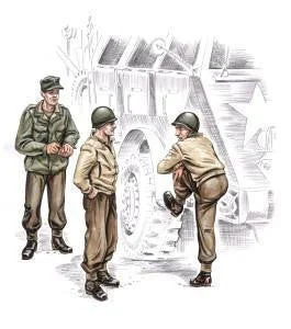 1/72 CMK US truck crew WW II (3 fig.) Resin Figure Model Kit