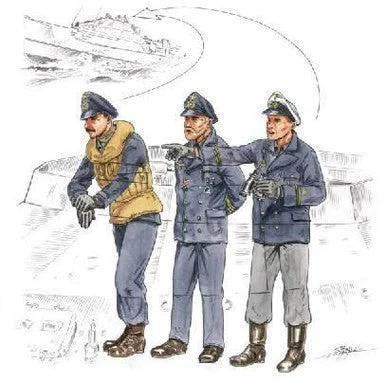1/72 CMK Flying bridge crew for Schnellboot S-100 (gu Resin Figure Model Kit