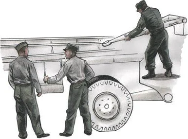 1/72 CMK German Personnel for Meillerwagen V2 transporter Resin Figure Model Kit