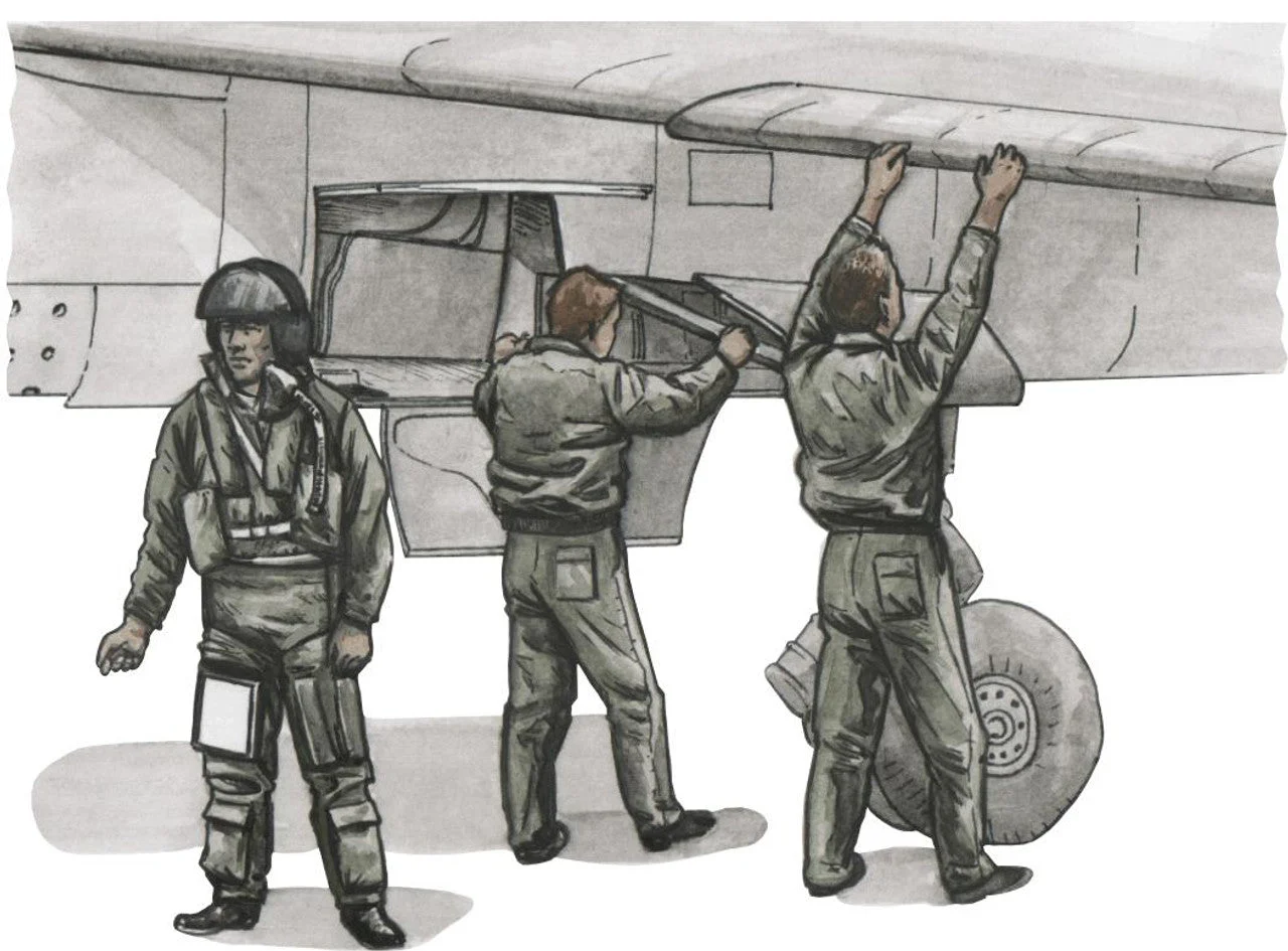 CMK 1/72 French pilot and two mechanics for Special Hobby Mirage F.1C kit Resin Figure Model Kit