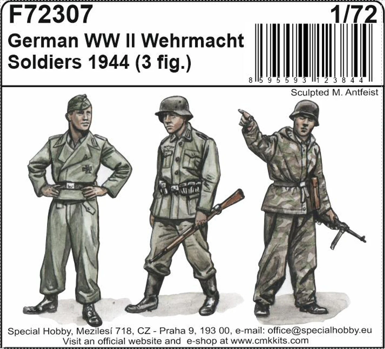 CMK 1/72 German WWII Wermacht Soldiers 1944 Resin Figure Model Kit